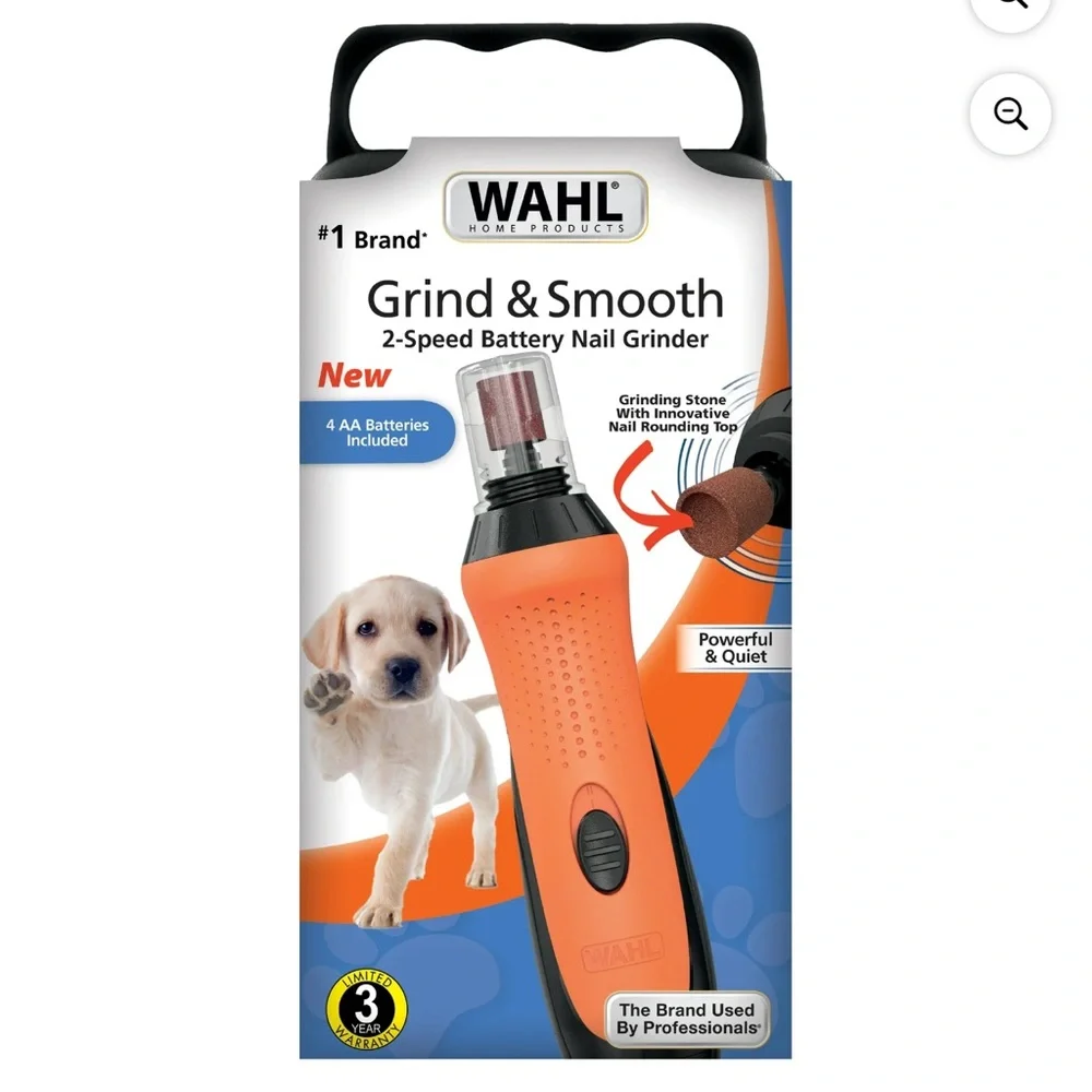 Wahl Grind & Smooth 2-Speed Nail Grinder - Orange and Black